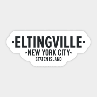 Eltingville Zen - Staten Island Minimalist Apparel - NYC Sticker